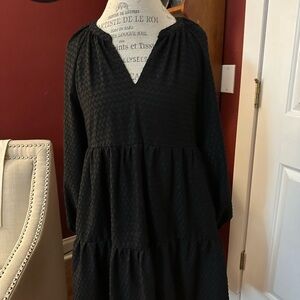 Skies Are Blue Black Lace Dress